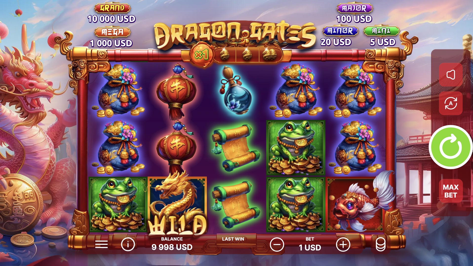  Vulkan casino Dragon Gates  - Onlyplay